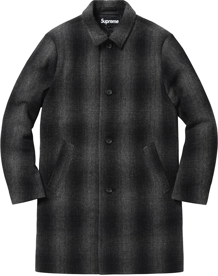 Shadow Plaid Wool Overcoat view 5